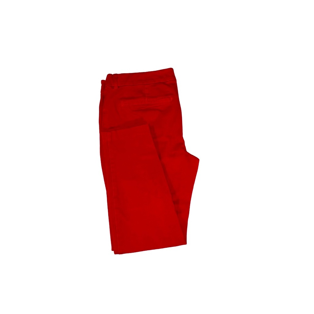 Red women’s petite old navy ankle stretch pants